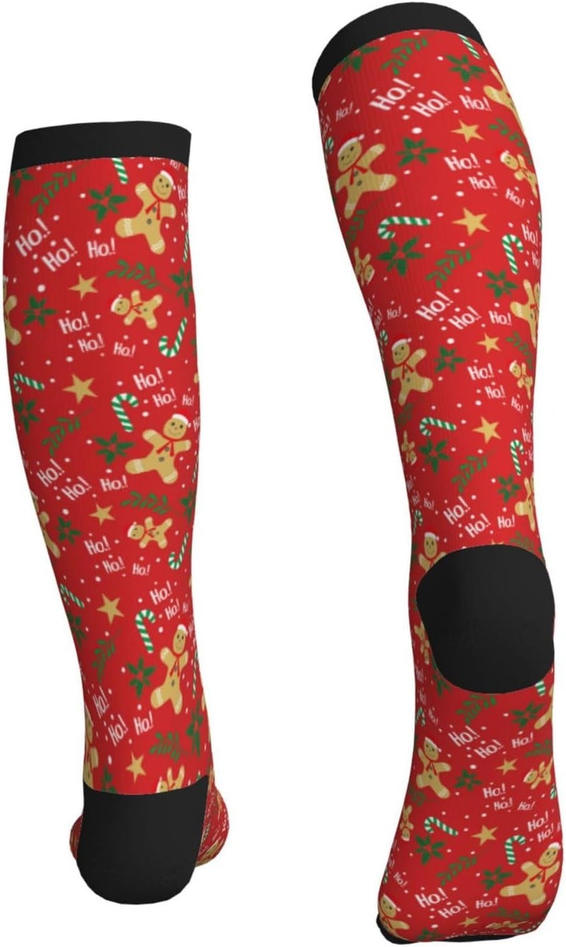 Figtihw Tie Dye Compression Socks Knee High Support Socks For Women Men Running Athletic Hiking - Image 4